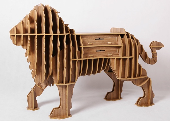 wooden shelf
