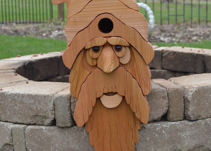 wooden birdhouse