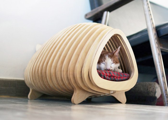 wooden pet house