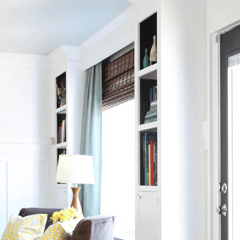 built in bookcase plans