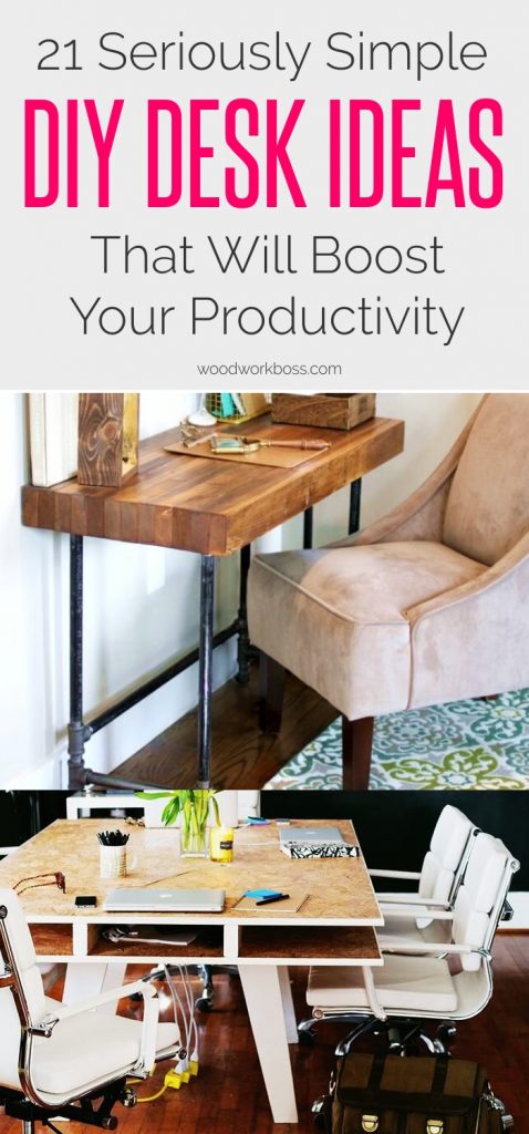 21 Simple DIY Desk Ideas That Will Boost Your Productivity
