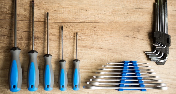 Set of different screwdrivers